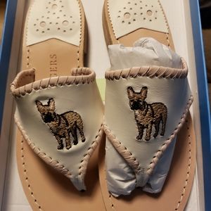 New in Box Jack Rogers French Bulldog sandal 7